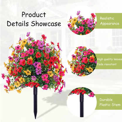 UP TO 49% OFF Artificial Violet for Outdoor Indoor Garden Home Decoration