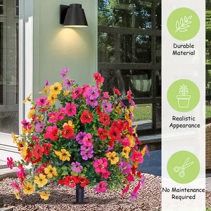 UP TO 49% OFF Artificial Violet for Outdoor Indoor Garden Home Decoration