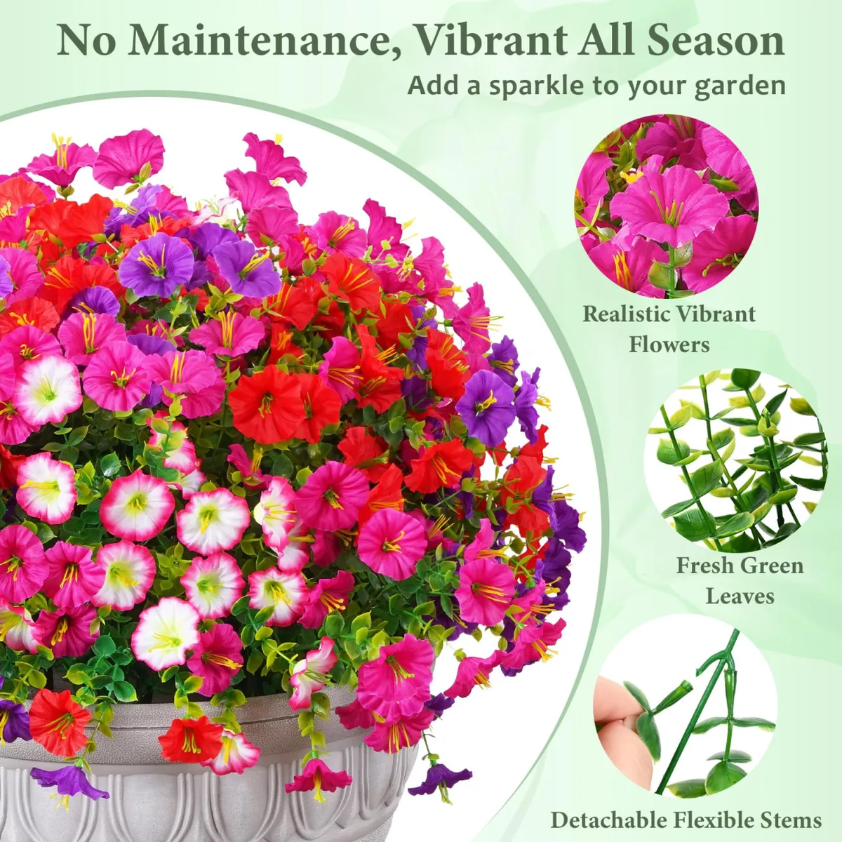 💐2026 Spring Hot Sale🔥UV Resistant Artificial Petunias Flowers