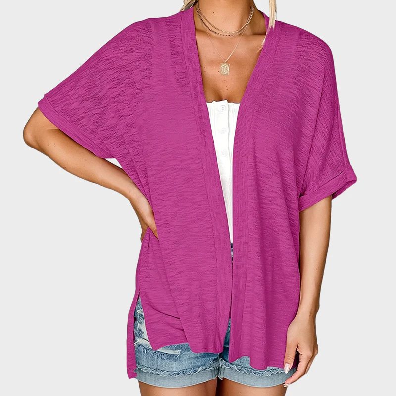 Last Day! 50% OFF Short-sleeved casual solid coat