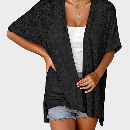 Last Day! 50% OFF Short-sleeved casual solid coat