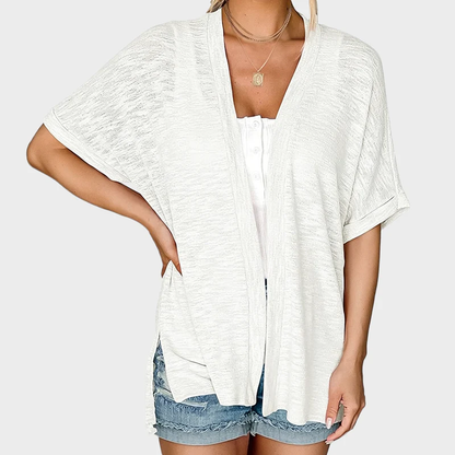 Last Day! 50% OFF Short-sleeved casual solid coat
