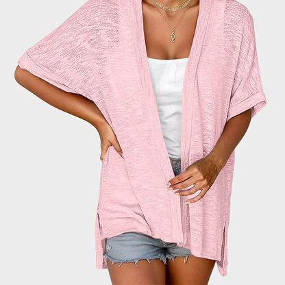 Last Day! 50% OFF Short-sleeved casual solid coat