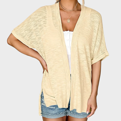 Last Day! 50% OFF Short-sleeved casual solid coat