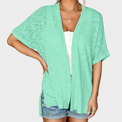 Last Day! 50% OFF Short-sleeved casual solid coat