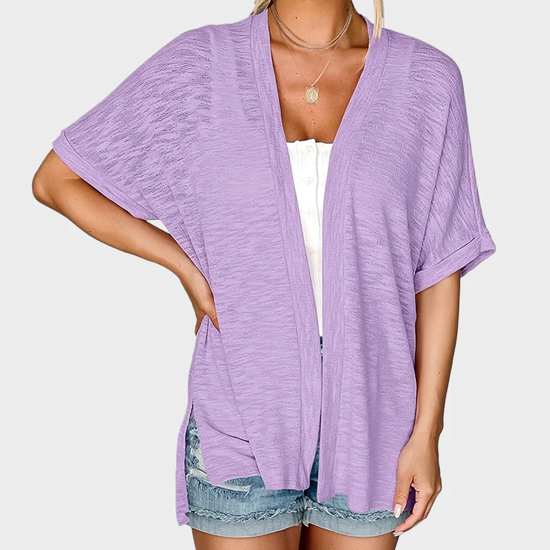 Last Day! 50% OFF Short-sleeved casual solid coat