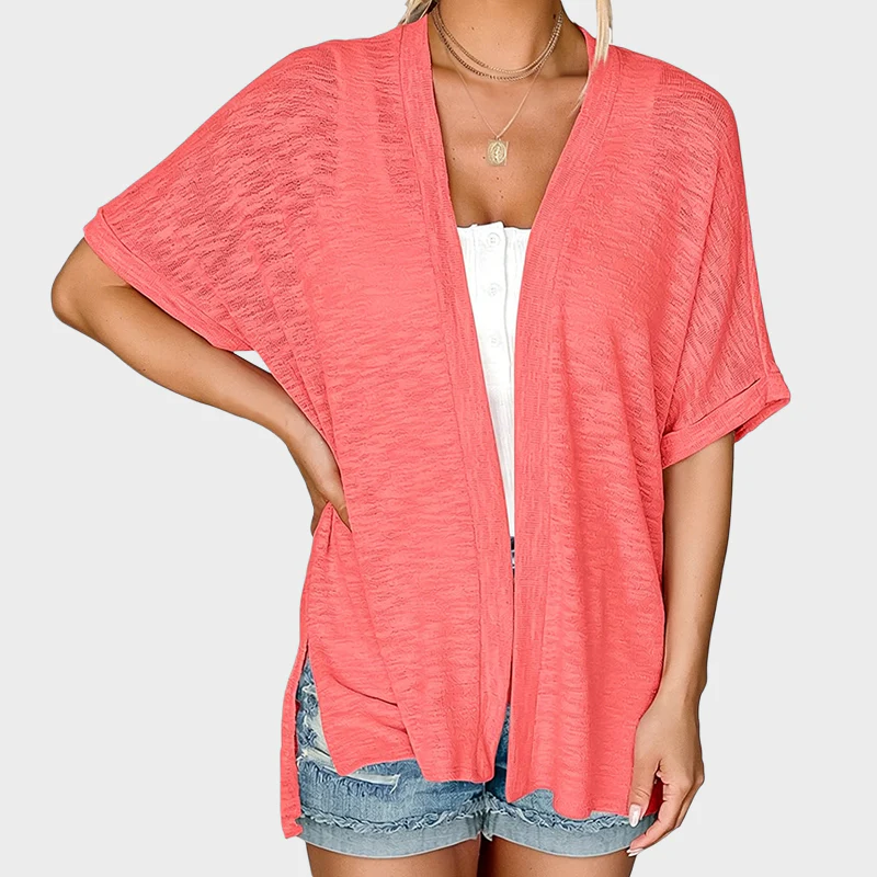 Last Day! 50% OFF Short-sleeved casual solid coat