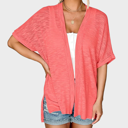 Last Day! 50% OFF Short-sleeved casual solid coat