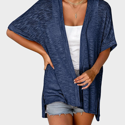Last Day! 50% OFF Short-sleeved casual solid coat
