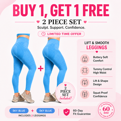 🌸💖Last Day! 50% OFF 2-Pack LBMLBM® Lift & Smooth Leggings