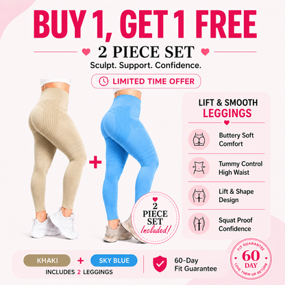 🌸💖Last Day! 50% OFF 2-Pack LBMLBM® Lift & Smooth Leggings