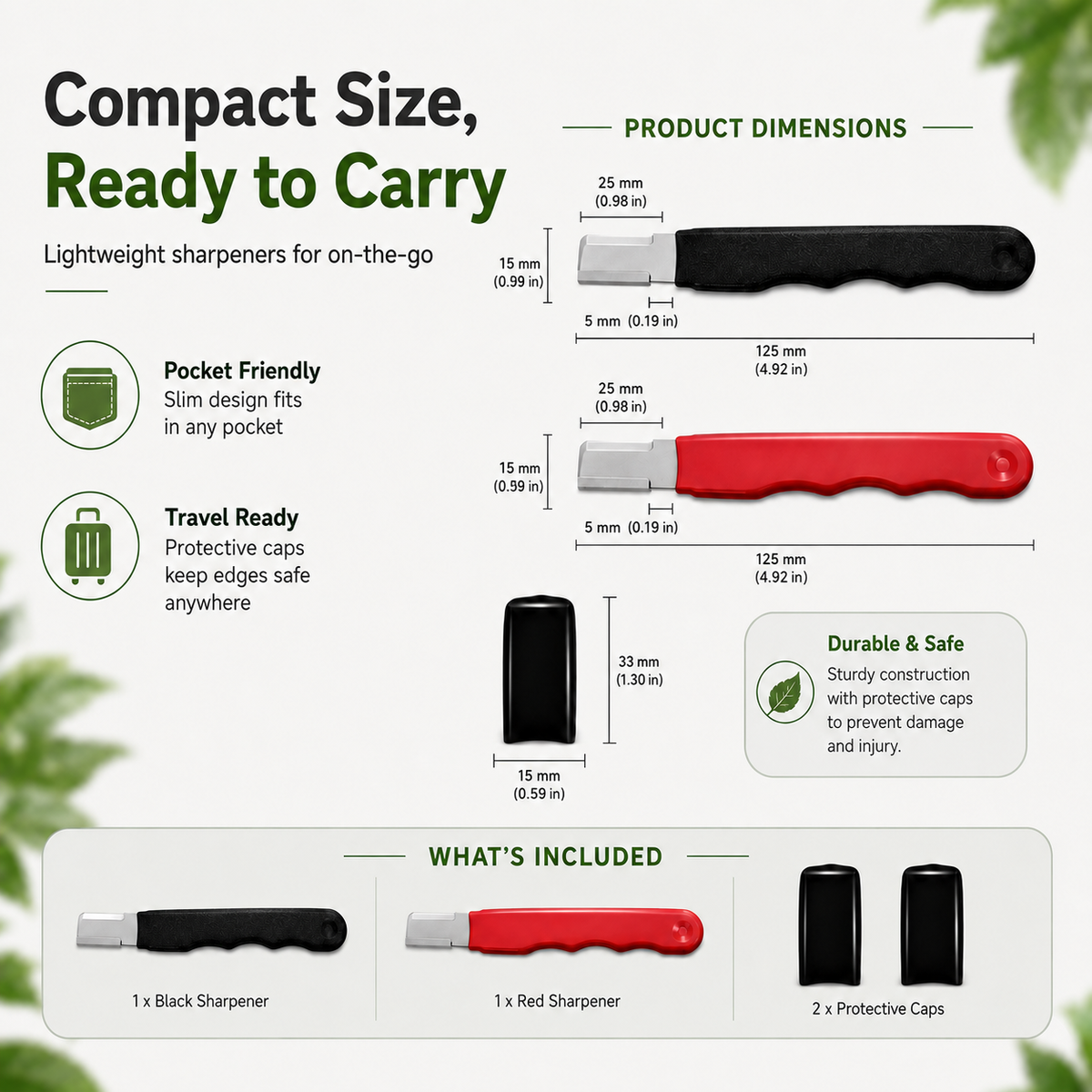 3 Count Professional Kitchen Knife Sharpener