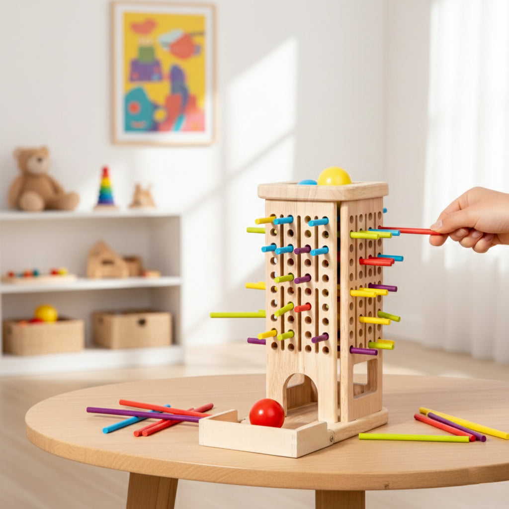 3-in-1 Wooden Stick Pulling Game