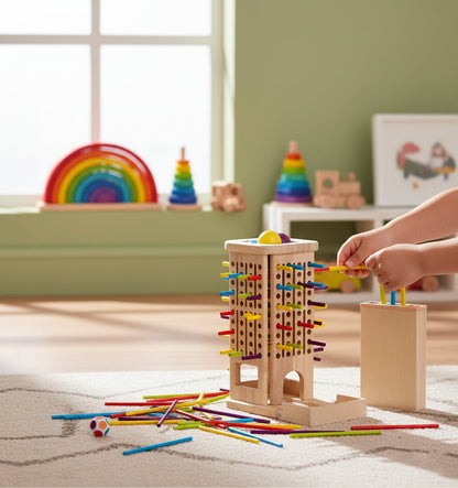 3-in-1 Wooden Stick Pulling Game